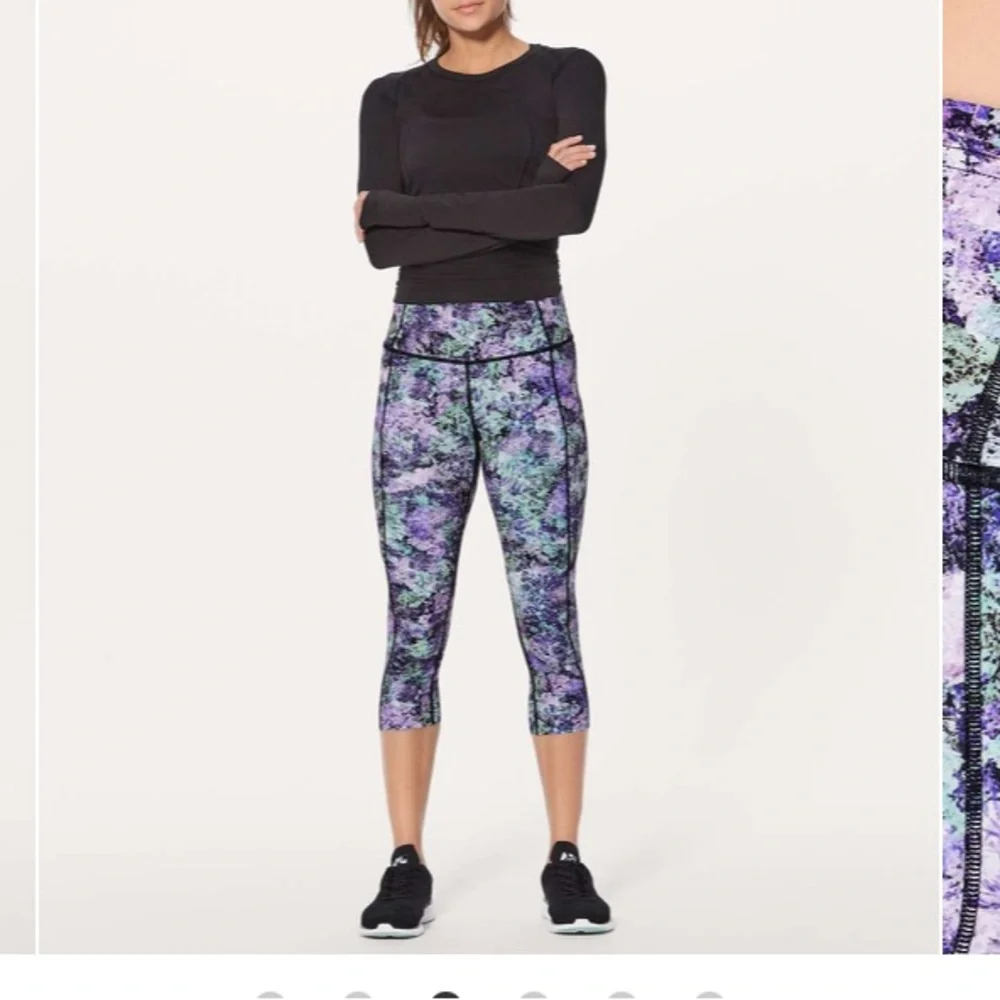 Lululemon Fast & Free Crop 19” Purple Size 4